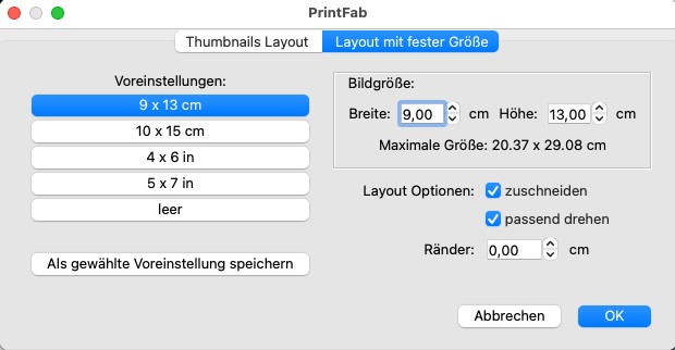 Screenshot Layout-Wizard